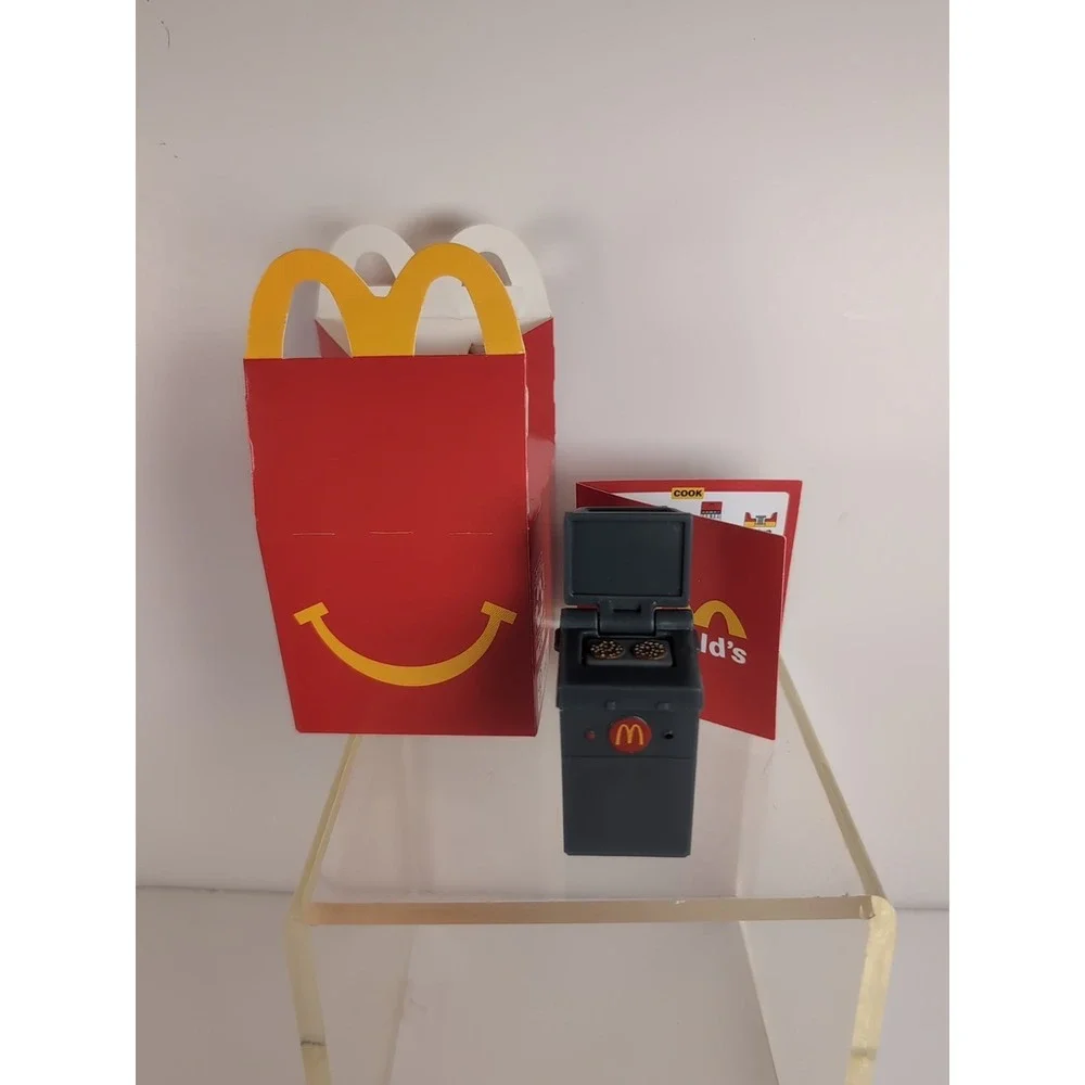 Lil McDonald's Happy Meal Toy #12 Burger Grill Two-sided Patties Realistic Mini